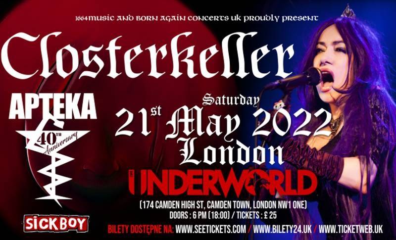Closterkeller i Apteka – legendy polskiego rocka i heavy metalu wystąpią w Londynie! Bilety są już w sprzedaży